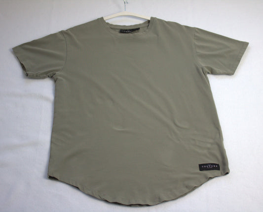 The Couture Club, Khaki, Crew Neck, Unisex T-shirt, Size Medium, Used - Very Good Condition